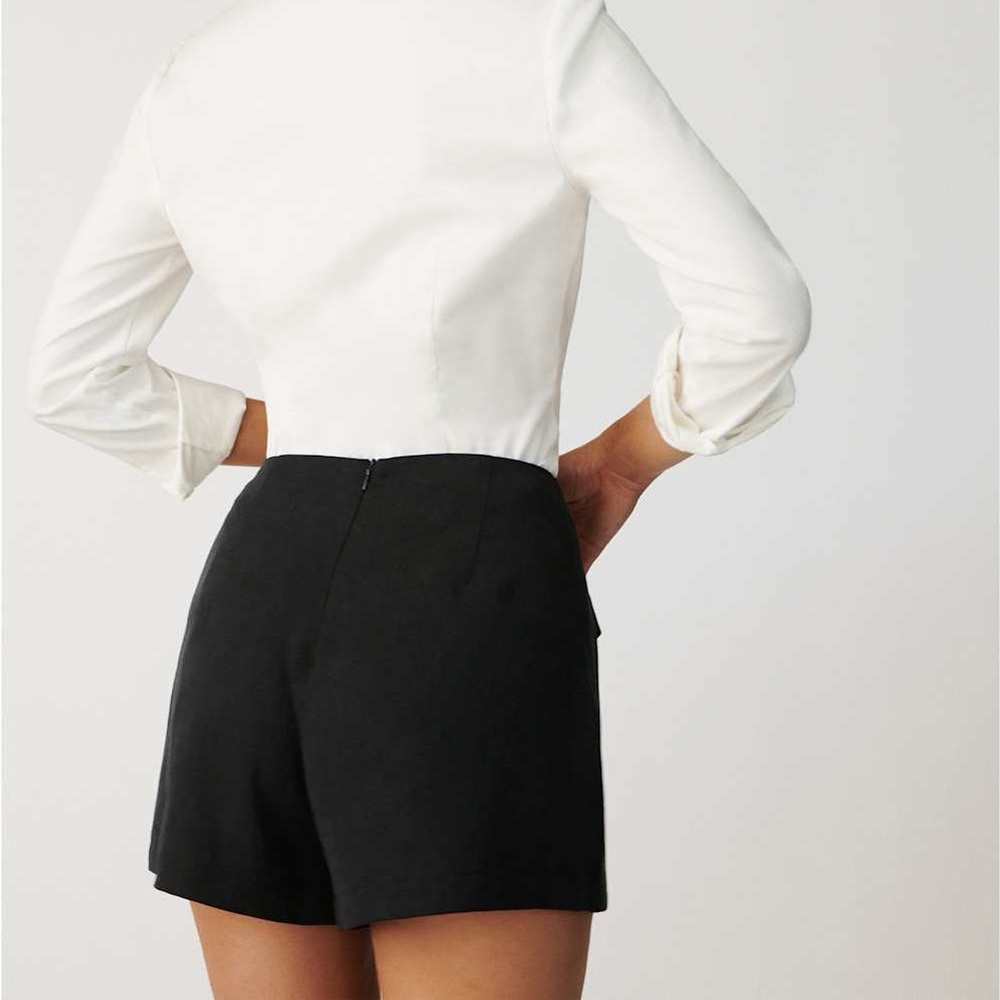 Reformation Imogen Black Mini Skort - Picture 4 of 6